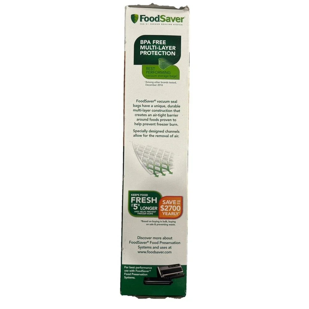 FoodSaver 11in. x 16 ft. Vacuum Seal Roll - 3 Rolls FSFSBF0634-NP NEW